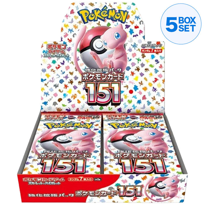 Pokemon Card Game Scarlet & Violet Booster Pack Pokemon 151 BOX sv2a (5 BOX SET)