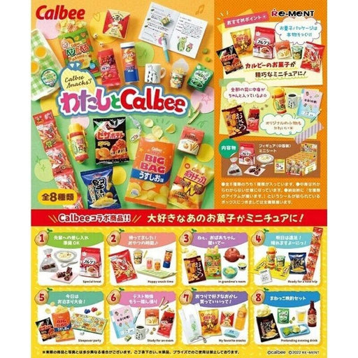 Re-Ment Me and Calbee Full Set 8 BOX Figure JAPAN OFFICIAL