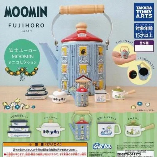 Takara Tomy Arts FUJIHORO Moomin Mini Collection Set of 5 Capsule Toy JAPAN