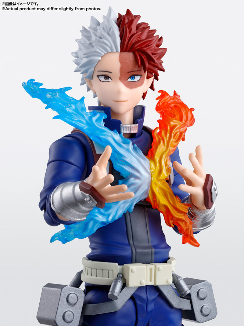 BANDAI S.H.Figuarts My Hero Academia Shoto Todoroki Action Figure JAPÃO OFICIAL