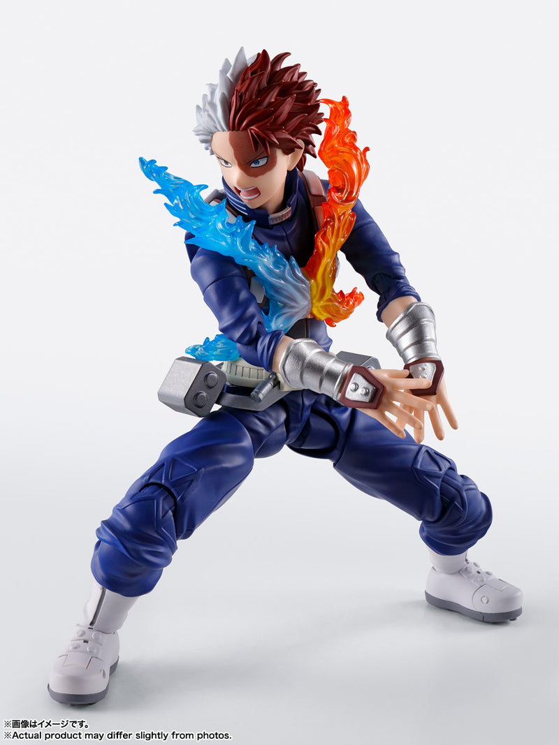 BANDAI S.H.Figuarts My Hero Academia Shoto Todoroki Action Figure JAPÃO OFICIAL