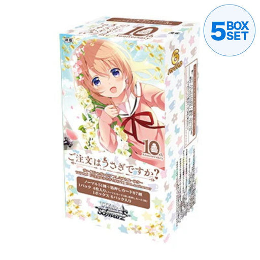 10th edition booster box Weiss Schwarz Is the Order a Rabbit? 10th Anniversary Booster Pack Box — ToysOneJapan