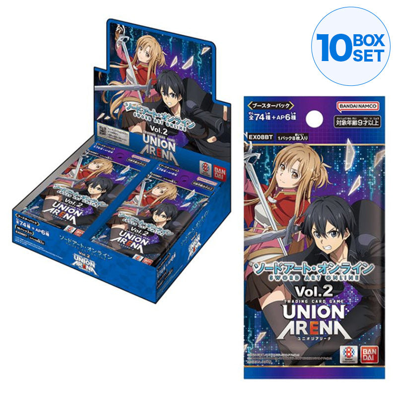 BANDAI Union Arena Sword Art Online Vol. 2 EX08BT Booster Pack Box TCG JAPAN