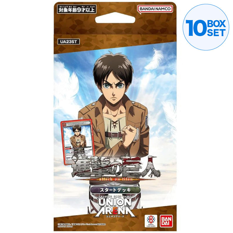 Bandai Union Arena Attack al titano UA23st Starter Deck TCG Japan Officiale