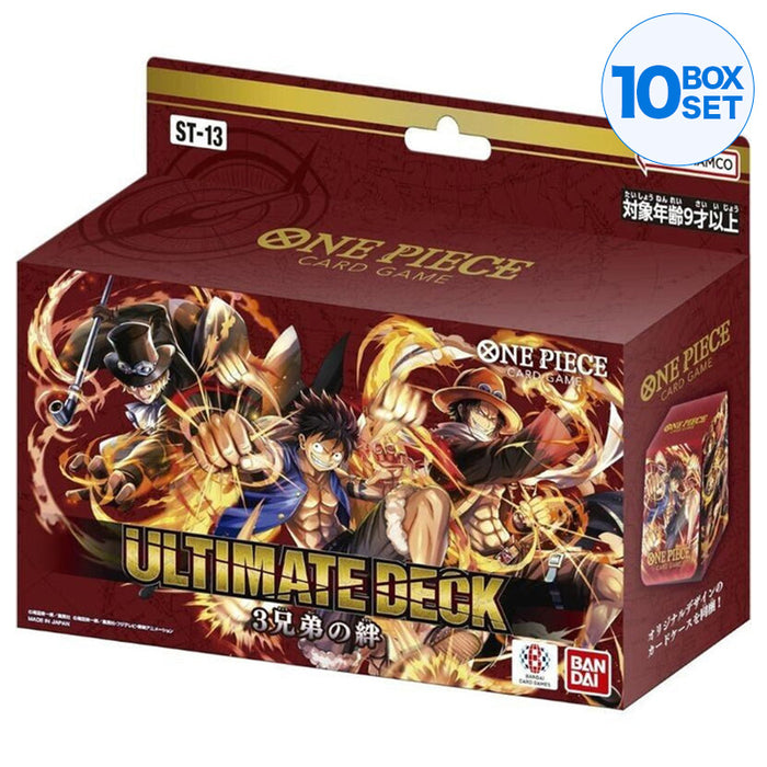 Bandai One Piece Card Game The Three Brothers Ultimate Deck ST-13 TCG Japón