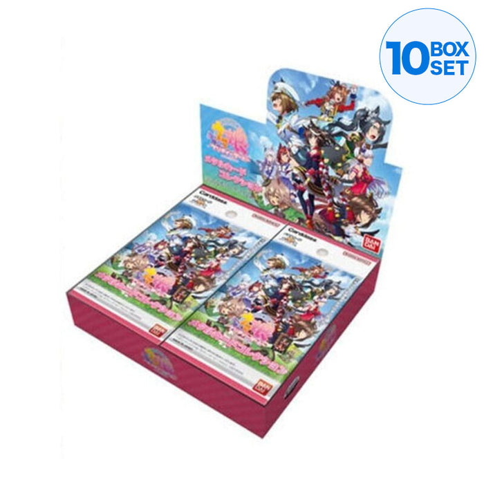 Collezione di carte metall Bandai Uma Musume Pretty Derby 3 Booster Pack Box TCG
