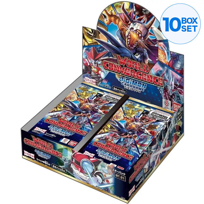 digimon card game set 1 BANDAI Digimon Card Game World Convergence Booster Pack Box TCG JAPAN — ToysOneJapan