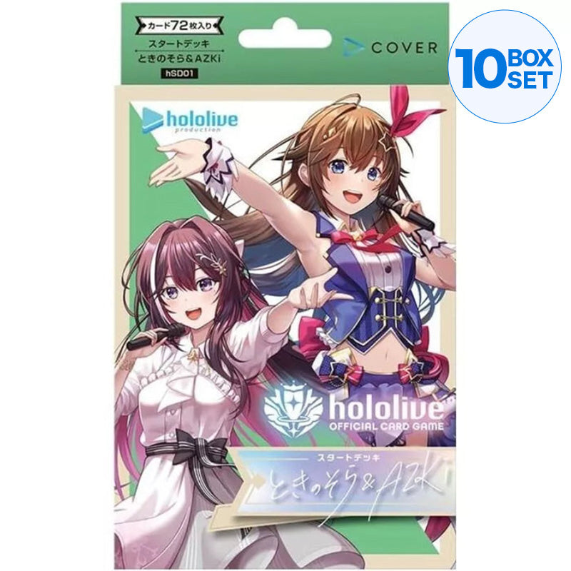 Juego de cartas oficial de Hololive Tokino Sora y Azki Start Deck Vol.1 TCG Japón