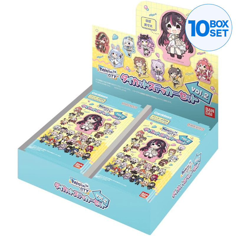 Conjunto de adesivos recortados BANDAI Hololive CITY'24 Vol.2 JAPÃO OFICIAL