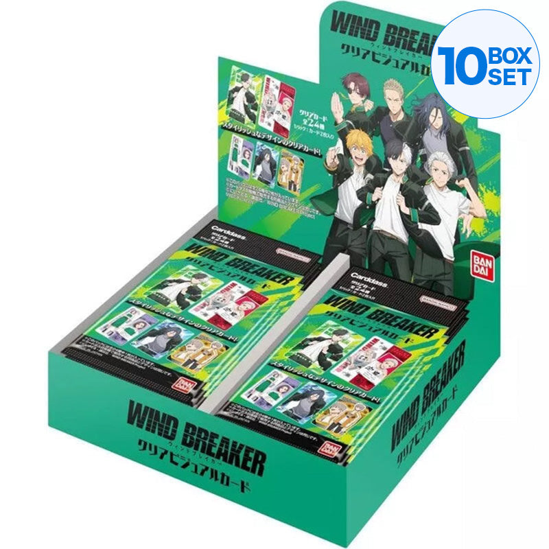 BANDAI Wind Breaker Clear Visual Card Booster Pack Caixa TCG JAPÃO OFICIAL