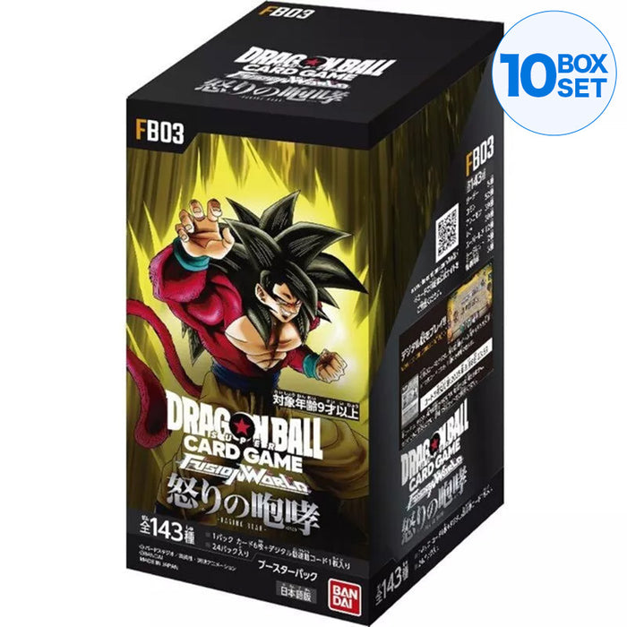 Dragon Ball Super Card Game Fusion World FB03 Raging Roar Booster Box TCG Japon