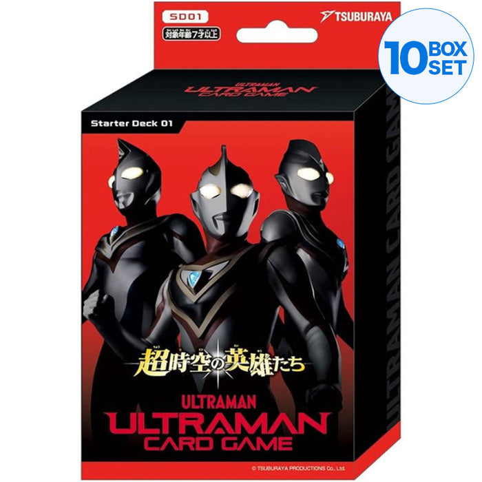 Ultraman-Kartenspiel Choujikuu no Eiyuu-tachi gestartet Deck 01 SD01 TCG Japan