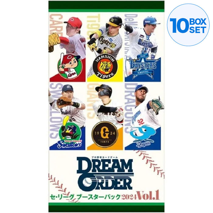 Juego profesional de cartas de béisbol Liga Central 2024 Vol.1 Booster Box TCG Japón