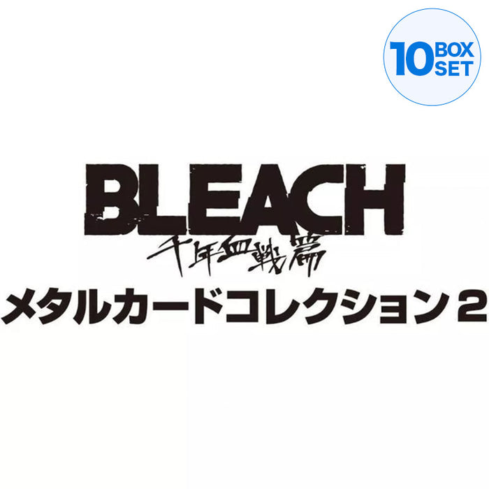 Coleção de cartões de metal bandai Bleach Blood War 2 Booster Box TCG