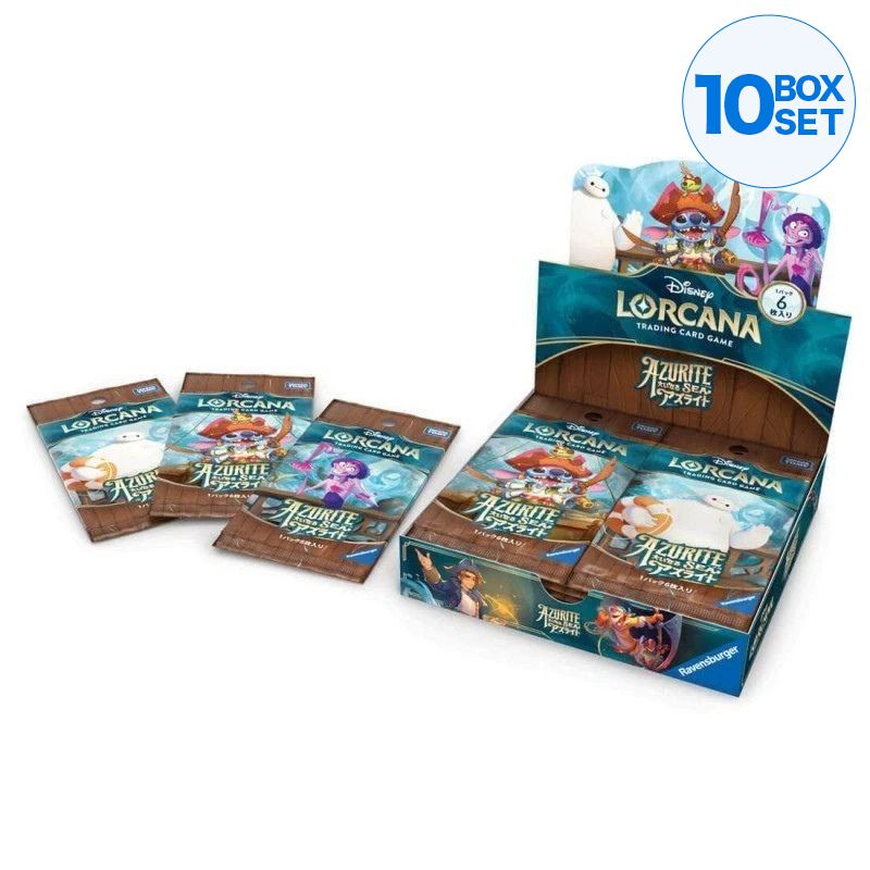 Disney Lorcana Azurite Sea Japanese Ver. Booster Pack Box TCG JAPAN OFFICIAL 1 Box Disney Lorcana Azurite Sea Japanese Ver. Booster Pack Box TCG JAPAN OFFICIAL 1 Box