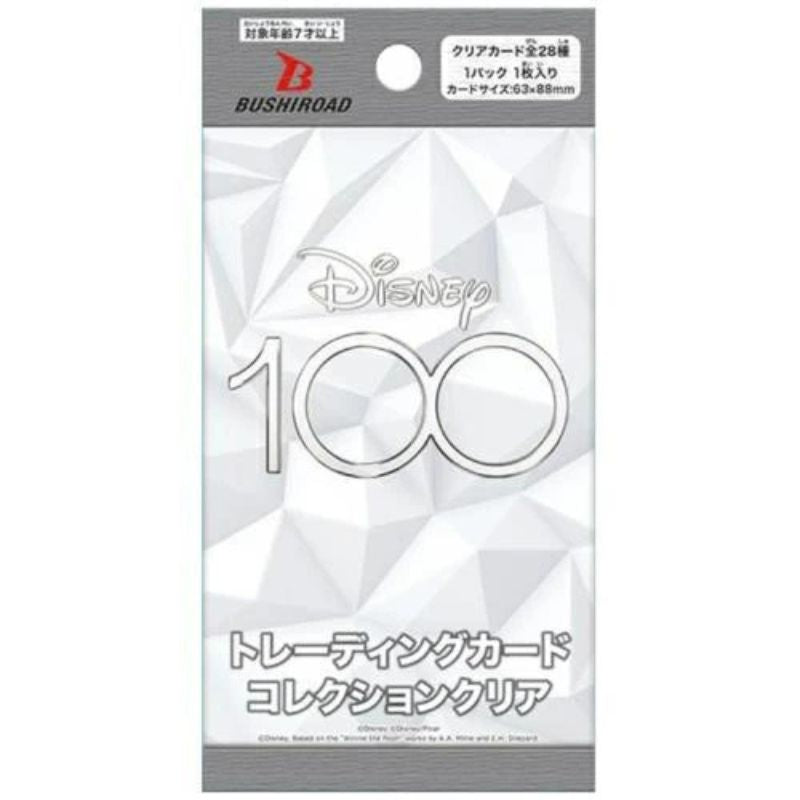 Disney 100 Trading Card Collection Clear Booster Pack Box TCG JAPAN OFFICIAL