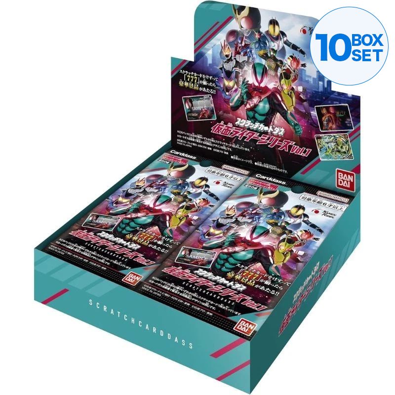 BANDAI Scratch Carddass Kamen Rider Vol.1 Booster Pack Box TCG JAPAN OFFICIAL