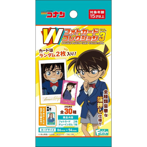 Detective Conan W Photo Card Collection 3 15Pack Box TCG Candy Toy JAPAN
