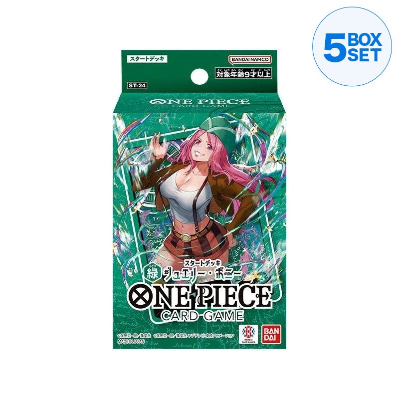 BANDAI Jogo de Cartas de Uma Peça Joias Bonney Starter Deck ST-24 TCG JAPÃO OFICIAL