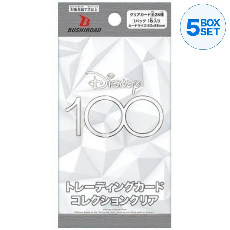 Disney 100 Trading Card Collection Clear Booster Pack Box TCG JAPAN OFFICIAL