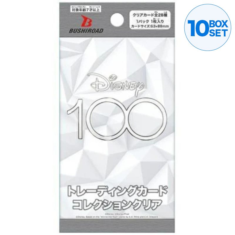Disney 100 Trading Card Collection Clear Booster Pack Box TCG JAPAN OFFICIAL
