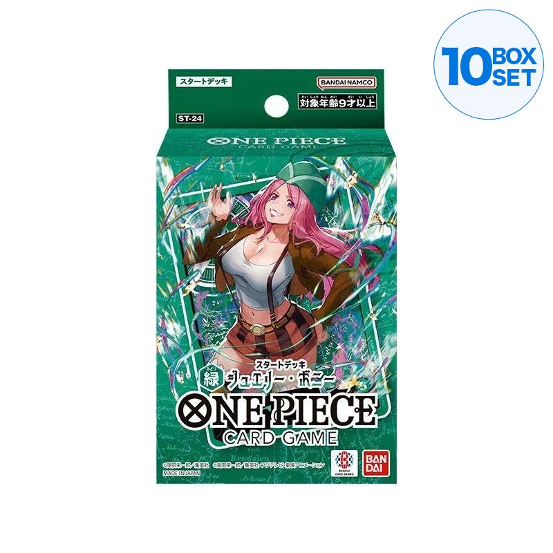 BANDAI Jogo de Cartas de Uma Peça Joias Bonney Starter Deck ST-24 TCG JAPÃO OFICIAL