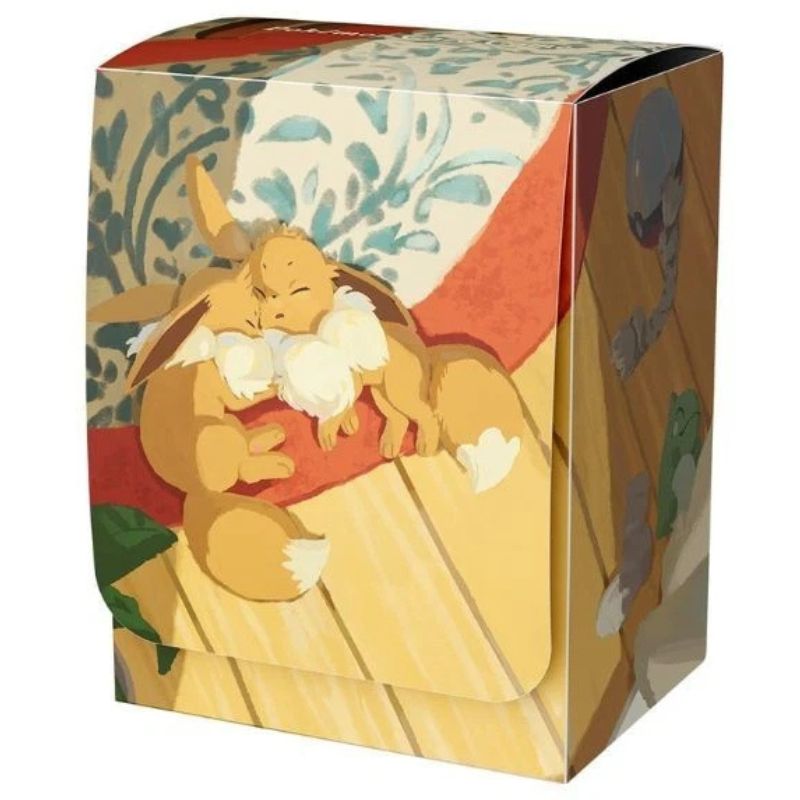 Pokemon Center Original Deck Case Eevee Sleeping JAPAN OFFICIAL