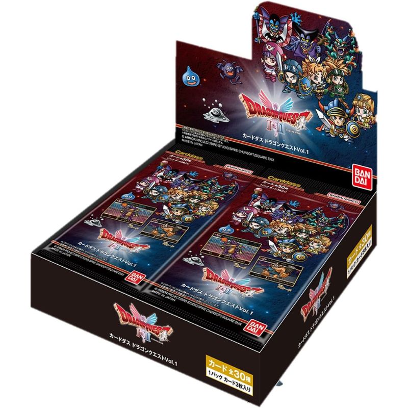 BANDAI Carddass Dragon Quest Vol.1 Booster Pack Box TCG JAPAN OFFICIAL
