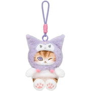 mofusand x Sanrio Characters Potefuwa Mascot Kuromi Plush JAPAN OFFICIAL