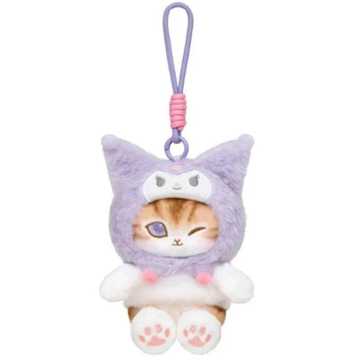mofusand x Sanrio Characters Potefuwa Mascot Kuromi Plush JAPAN OFFICIAL