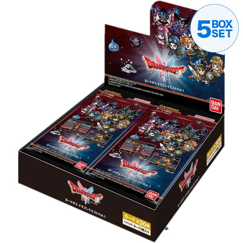BANDAI Carddass Dragon Quest Vol.1 Booster Pack Box TCG JAPAN OFFICIAL