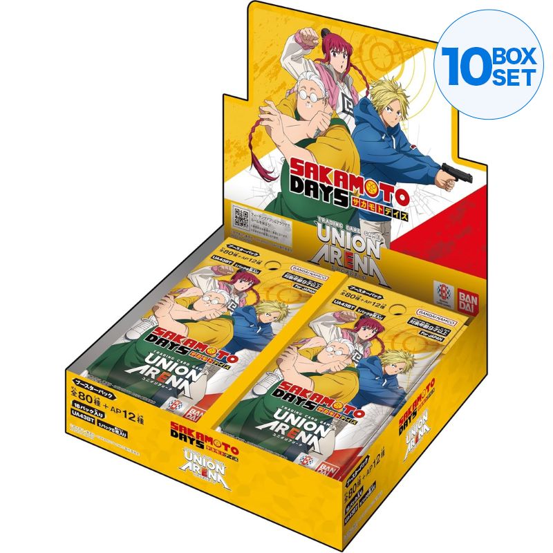 BANDAI Union Arena Sakamoto Days UA43BT Booster Pack Box TCG UFFICIALE GIAPPONE