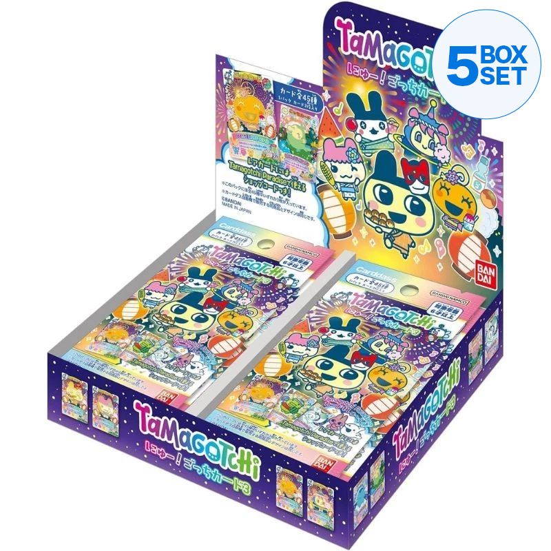 BANDAI Carddass Tamagotchi New! Gotchi Card 3 Booster Pack Box TCG JAPAN