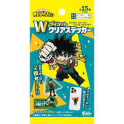 My Hero Academia W Diecut Clear Sticker 15Pack Box Candy Toy JAPAN OFFICIAL
