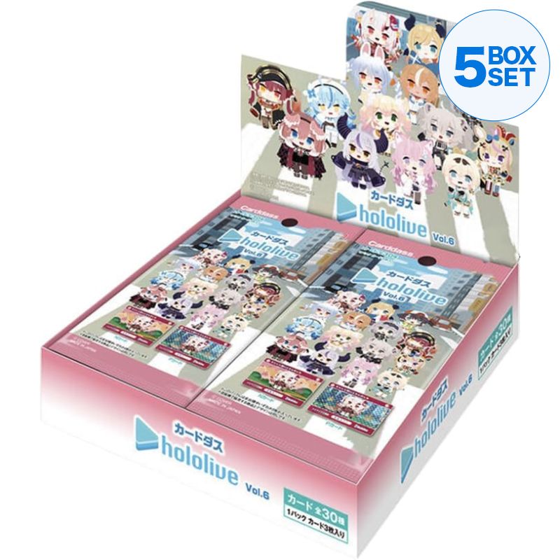 BANDAI Carddass Hololive Vol.6 Booster Pack Box TCG JAPÃO OFICIAL