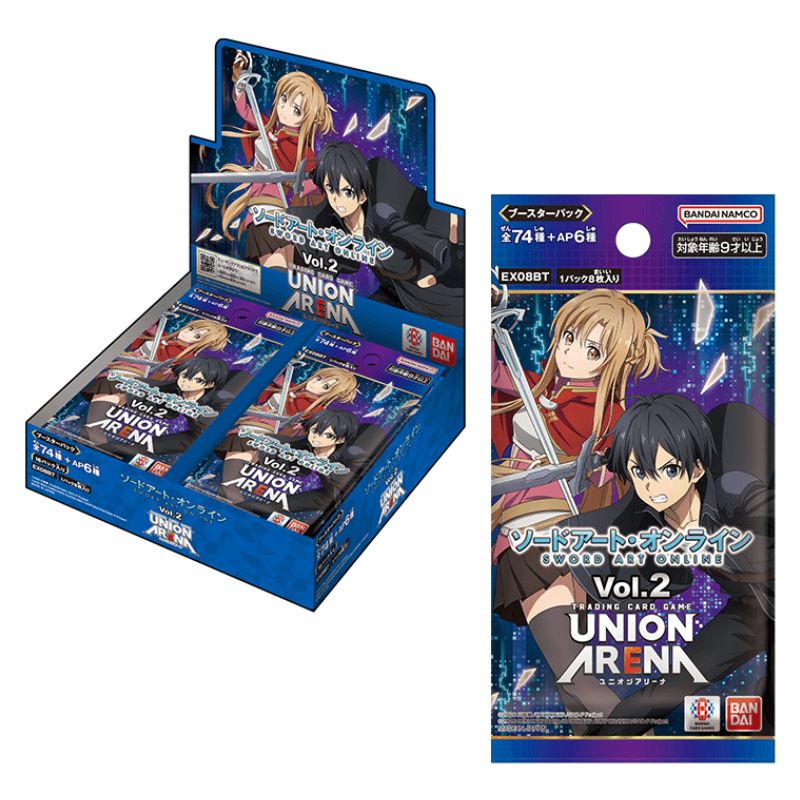 weiss schwarz sword art online booster box BANDAI Union Arena Sword Art Online Vol. 2 EX08BT Booster Pack Box TCG — ToysOneJapan