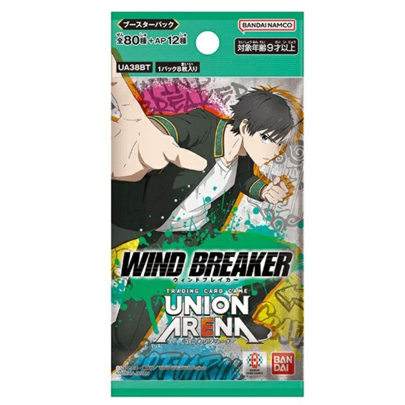 BANDAI Union Arena WIND BREAKER UA38BT Booster Pack Box TCG JAPAN