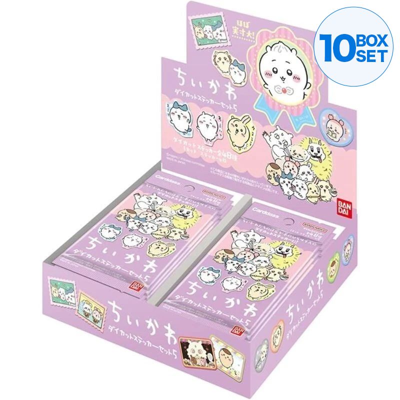 BANDAI Chiikawa Vol.5 Caja de paquete de refuerzo de pegatinas troqueladas TCG JAPÓN OFICIAL