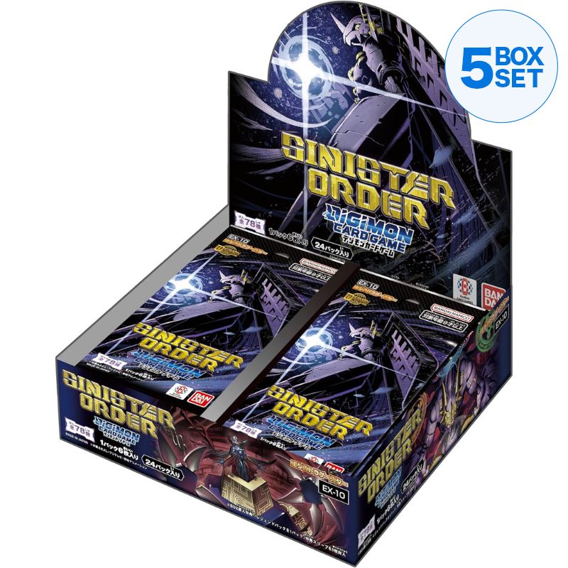 BANDAI Digimon Card Game Sinister Order EX-10 Booster Pack Box TCG JAPAN BANDAI Digimon Card Game Sinister Order EX-10 Booster Pack Box TCG JAPAN