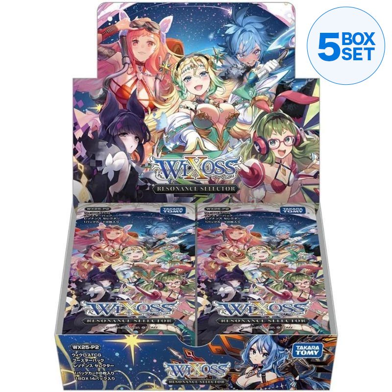 Takara Tomy Wixoss Selector de resonancia WX25-P2 Booster Pack Box TCG JAPÓN