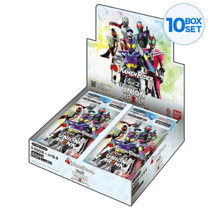UNION ARENA トレーディングカード 2box新品未開封 BANDAI Union Arena Kamen Rider Vol.2 EX12BT Booster Pack Box TCG