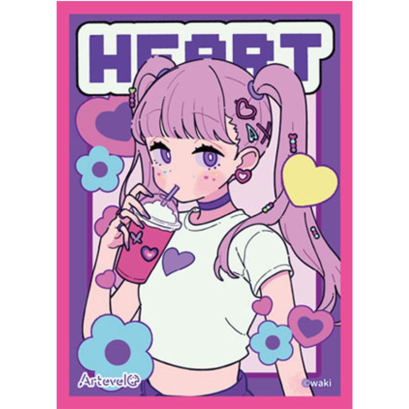 Movic Artevelo Card Sleeve waki Heart art-003 JAPAN OFFICIAL