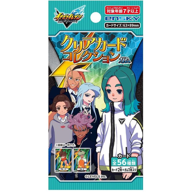 Inazuma Eleven Victory Road Clear Card Collection Gum 18Pack Box TCG Candy Toy