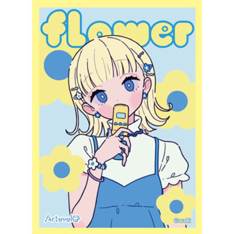 Movic Artevelo Card Sleeve waki flower art-001 JAPAN OFFICIAL