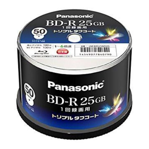 Panasonic 50 Blu-ray 25GB BD-R Printable Blu-ray Discs 6X Speed JAPAN