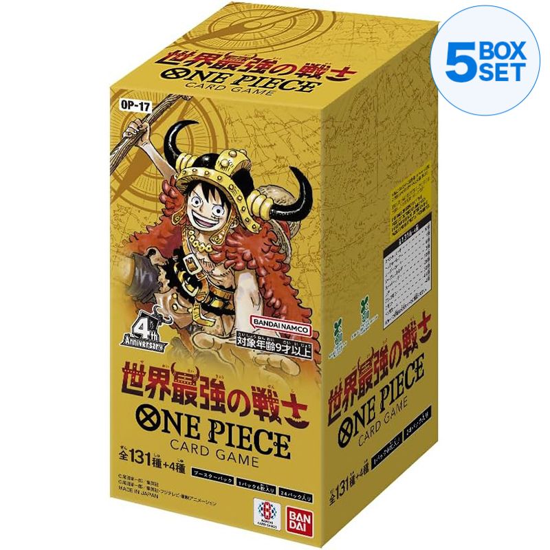 BANDAI ONE PIECE Card Game The World's Strongest Warrior OP-17 Booster BOX TCG
