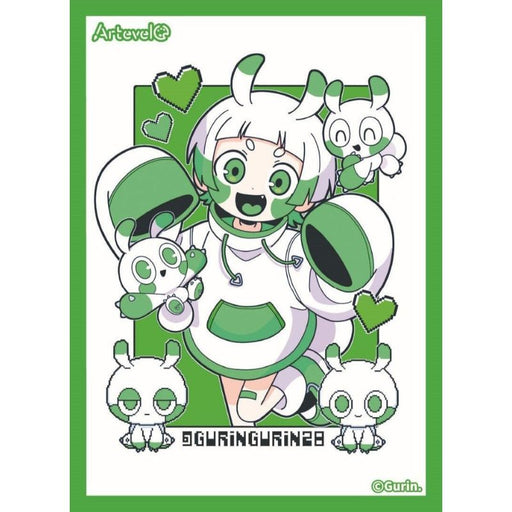 Movic Artevelo Card Sleeve Gurin. Neon green monster art-014 JAPAN OFFICIAL