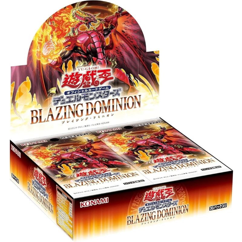 Konami Yu-Gi-Oh! OCG Duel Monsters Blazing Dominion Booster Pack Box T ToysOneJapan Konami Yu-Gi-Oh! OCG Duel Monsters Blazing Dominion Booster Pack Box T ToysOneJapan