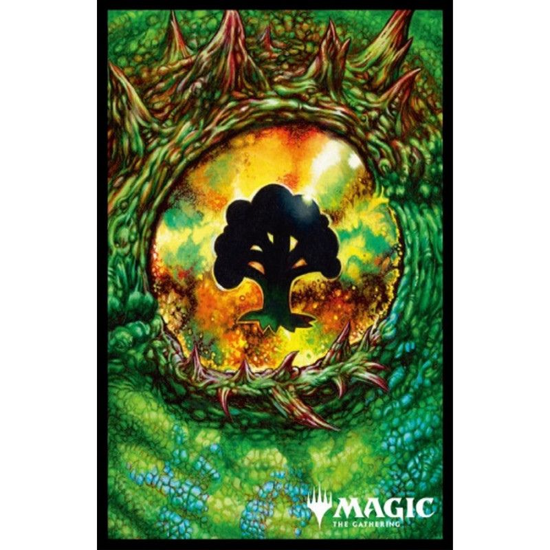 Magic The Gathering Players Card Sleeve Tarkir Dragonstorm Forest MTGS-352 Magic The Gathering Players Card Sleeve Tarkir Dragonstorm Forest MTGS-352