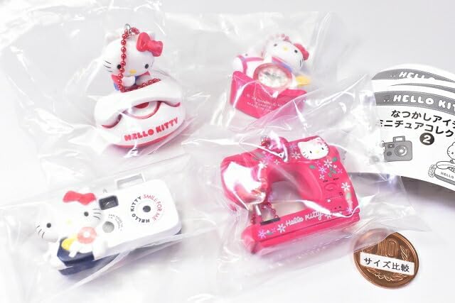 Hello Kitty Nostalgic Article Miniature Collection 2 Set of 4 Capsule Toy Japan